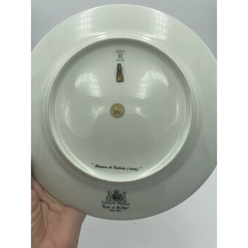 Vintage Raynaud Limoges Decorative Collector Plate The‎ Man in The Moon